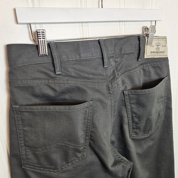Patagonia Gray Performance Twill Pants Mens 31 x 32 Slim Straight Stretch - Picture 11 of 16